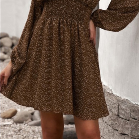 Cute Brown Boho Dress. Boutique New Fun & Flirty - Picture 3 of 7